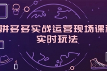 拼多多实战运营现场课程，实时玩法，爆款打造，选品、规则解析-“有力度”创业网